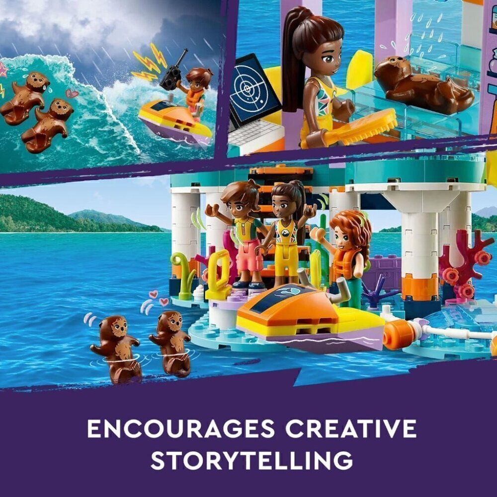 LEGO Friends Sea Rescue Center 41736 Building Toy for Ages 7+, with 3 Mini-Dolls - Picture 4 of 6